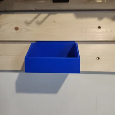 Bộ Khay Chứa Đồ Slat Wall Bins Gắn Tường Tiện Lợi (3 Kích Thước)