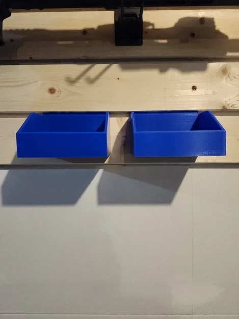 Bộ Khay Chứa Đồ Slat Wall Bins Gắn Tường Tiện Lợi (3 Kích Thước) - Image 2