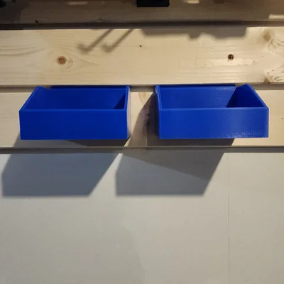 Bộ Khay Chứa Đồ Slat Wall Bins Gắn Tường Tiện Lợi (3 Kích Thước)
