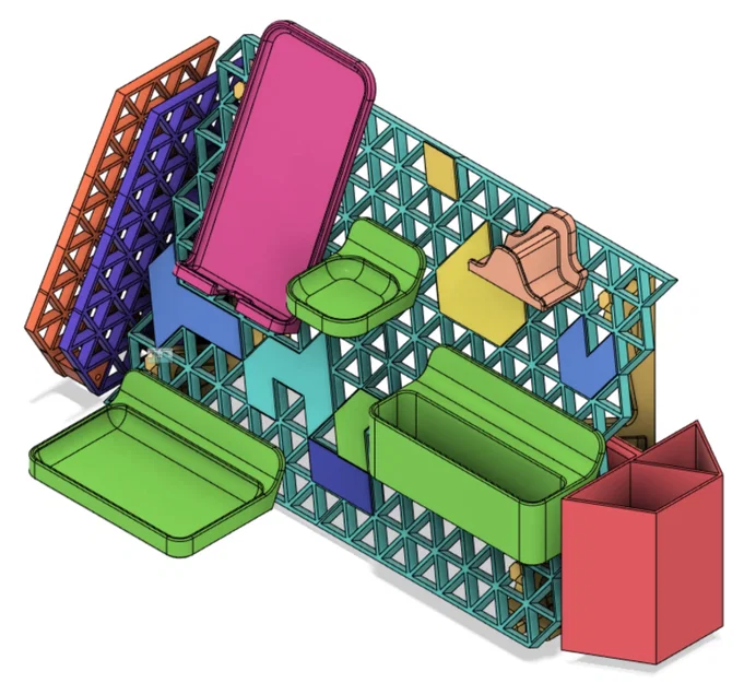 Khay Organiser Để Bàn Tuỳ Biến (Customisable Desk Organiser/Trays) - Image 4