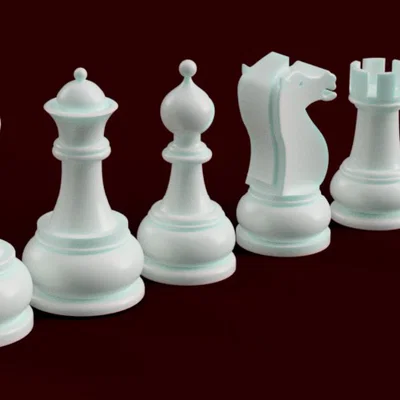 Bộ quân cờ vua 3D thiết kế tinh xảo - File STL chất lượng cao