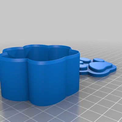 Khuôn cắt bánh quy hình dấu chân chó (Dog paw cookie cutter)