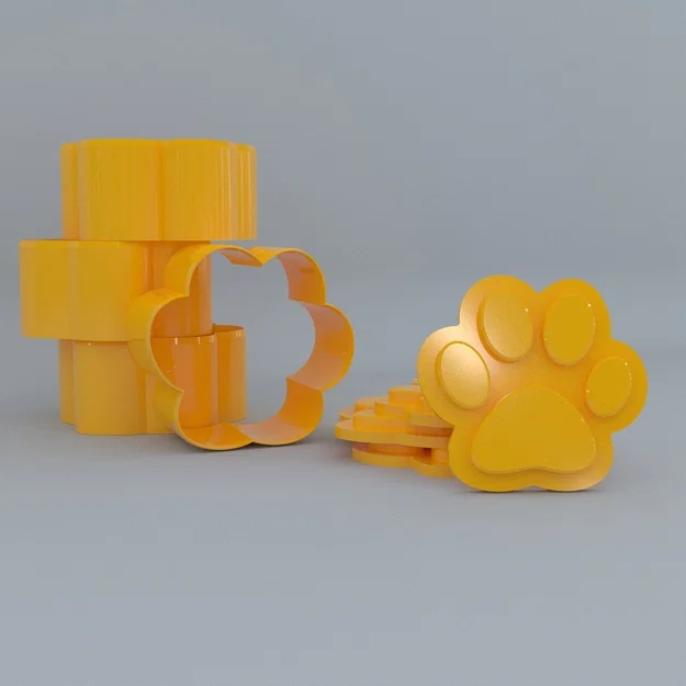 Khuôn cắt bánh quy hình dấu chân chó (Dog paw cookie cutter) - Image 2