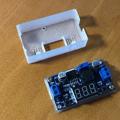 Vỏ hộp cho bộ chuyển đổi hạ áp LM2596 (step down) có màn hình LED