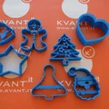 Christmas, Cookies, Xmas, Cookie – Khuôn cắt bánh quy (cutter) in 3D - Thumbnail 1