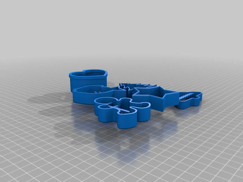 Christmas, Cookies, Xmas, Cookie – Khuôn cắt bánh quy (cutter) in 3D - Image 11