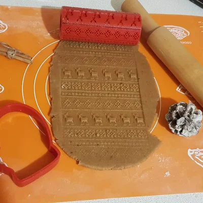 Cây lăn bột tạo hình bánh quy Giáng sinh in 3D độc đáo