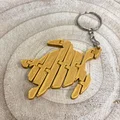 Móc khóa rùa in 3D khớp nối linh hoạt (Articulated turtle keychain) - Thumbnail 2