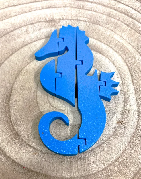 Mô hình cá ngựa khớp nối linh hoạt in 3D (Articulated Sea Horse) - Image 1