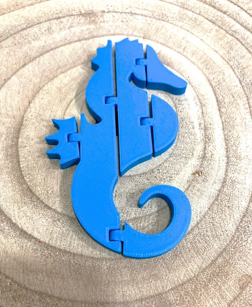 Mô hình cá ngựa khớp nối linh hoạt in 3D (Articulated Sea Horse) - Image 2