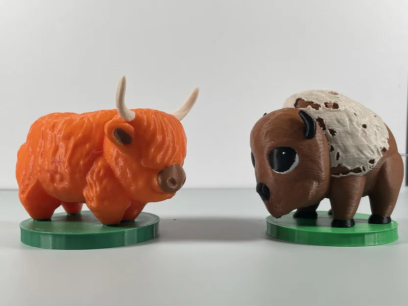 Mô hình chú bò Highland (Highland Cow) phong cách Chibi siêu cute - Image 3