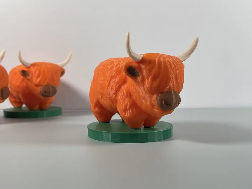 Mô hình chú bò Highland (Highland Cow) phong cách Chibi siêu cute - Image 4