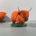 Mô hình chú bò Highland (Highland Cow) phong cách Chibi siêu cute - Thumbnail 4