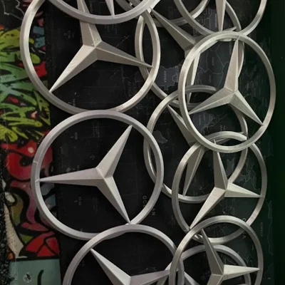 Mô hình logo Mercedes 3D độc đáo để trang trí và sưu tầm