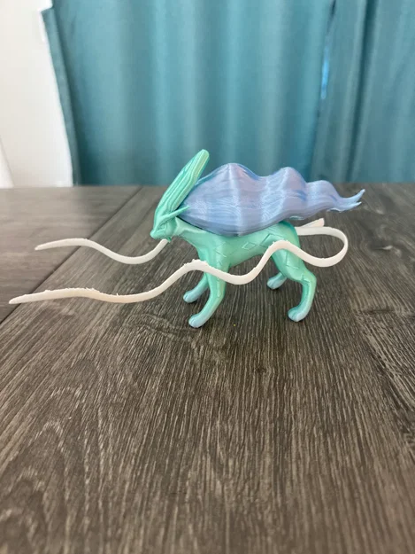 Mô hình Pokemon Suicune 3D tách phần dễ in cho người mới - Image 1