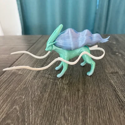 Mô hình Pokemon Suicune 3D tách phần dễ in cho người mới
