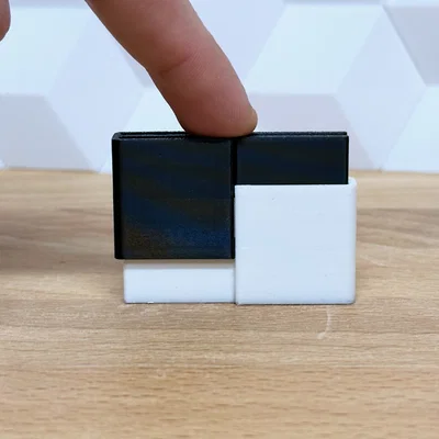 Bộ Domino Hai Màu (Ghép 2 mảnh, hỗ trợ máy in 1 đầu phun)