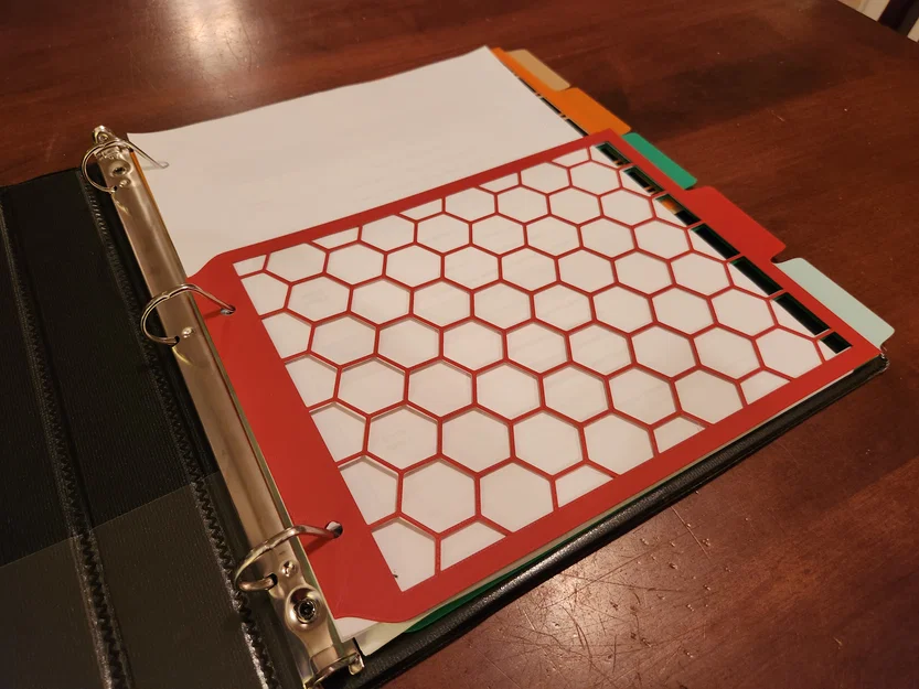 Vách ngăn tab cho bìa còng 3 lỗ (3-Ring Binder Dividers) - Image 1