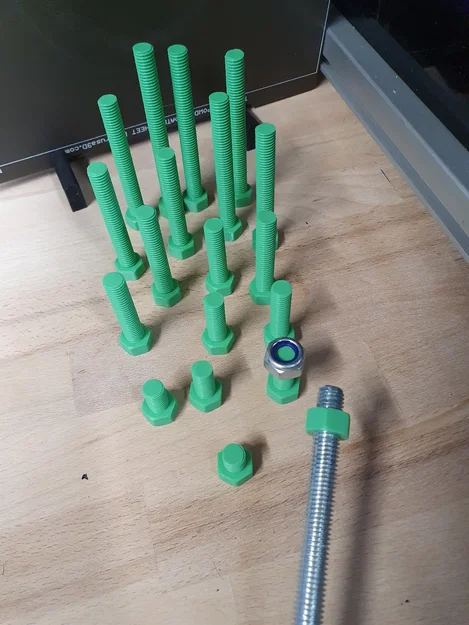 Ren ISO hệ mét M10x1.5 / Bộ nut và bolt 10mm - Image 1