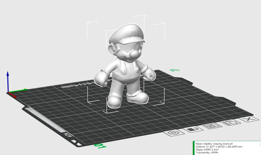 Mô hình 3D Super Mario đứng - Tối ưu cho vẽ tay thủ công - Image 2
