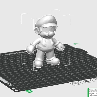 Mô hình 3D Super Mario đứng - Tối ưu cho vẽ tay thủ công