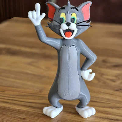 Mô hình 3D mèo Tom từ Tom và Jerry - Tự in và lắp ráp