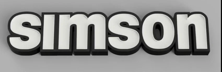 Đèn LED chữ Simson (Simson Schriftzug- Lampe) - Image 1