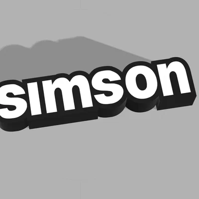 Đèn LED chữ Simson (Simson Schriftzug- Lampe)