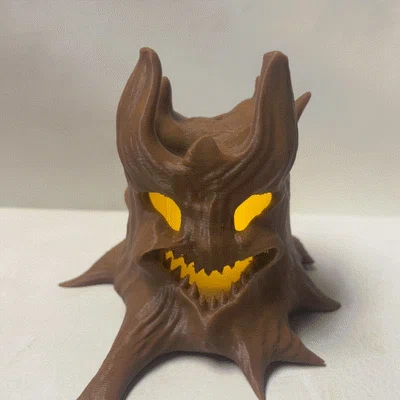 Gia đình cây ma dễ thương – đèn nến Halloween