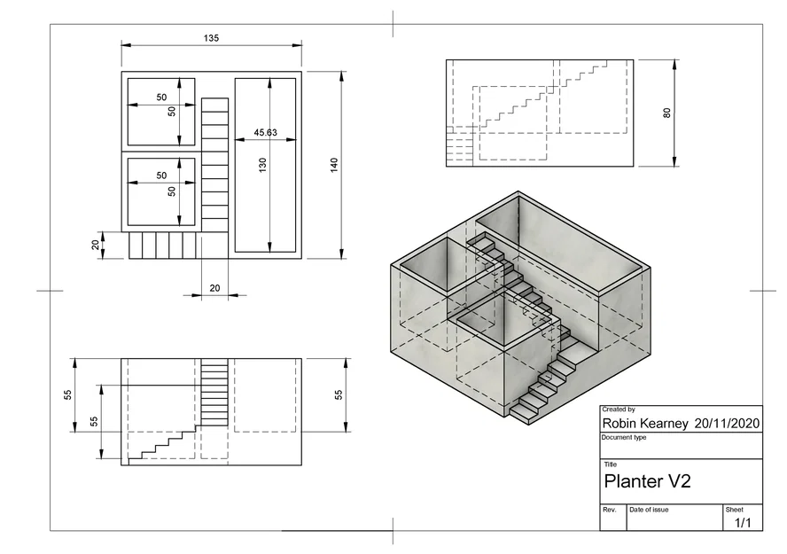 Planter 2 – Chậu succulent nhỏ để bàn - Image 2