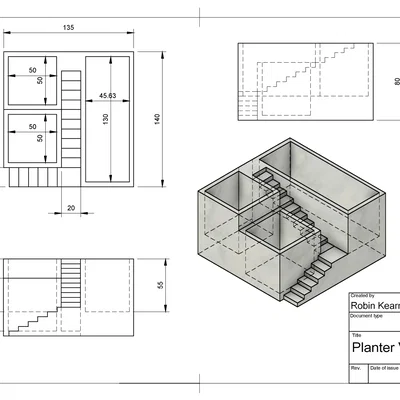Planter 2 – Chậu succulent nhỏ để bàn
