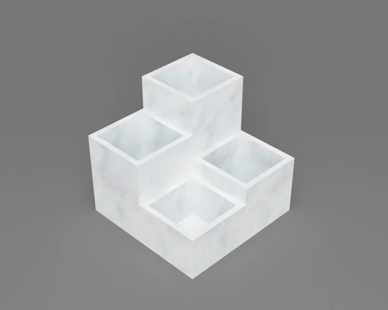 Chậu trồng cây cảnh dạng bậc thang (Planter 1) - Mô hình in 3D - Image 1