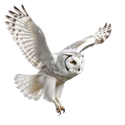 Mô hình 3D cú tuyết (Snowy Owl) trang trí đẹp mắt