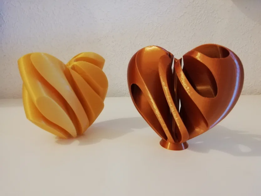 Heart - Impossible Passthrough (Trái tim passthrough 2 màu, single extruder) - Image 3