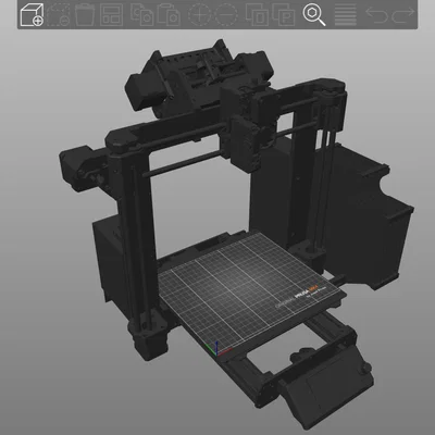 Mô hình 3D máy in Prusa MK4 kèm MMU3 cho PrusaSlicer chi tiết nhất
