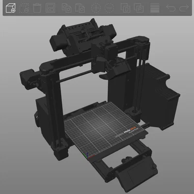 Mô hình 3D Prusa MK4S với MMU3 và Buffer dành cho PrusaSlicer