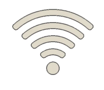 Biểu tượng Wifi (Wifi Symbol) - File in 3D cho biển báo trang trí - Image 1