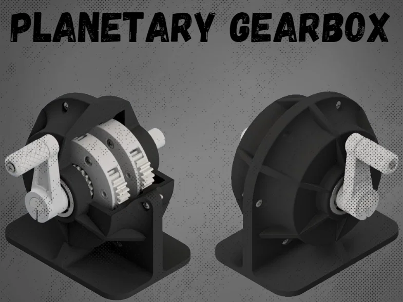 Planetary Gearbox (Hộp số hành tinh) 2 tầng tỉ số truyền 16:1 - Image 1
