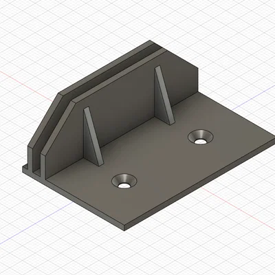 Kẹp giữ tấm mica 3mm dùng cho mô hình IKEA Lack Enclosure