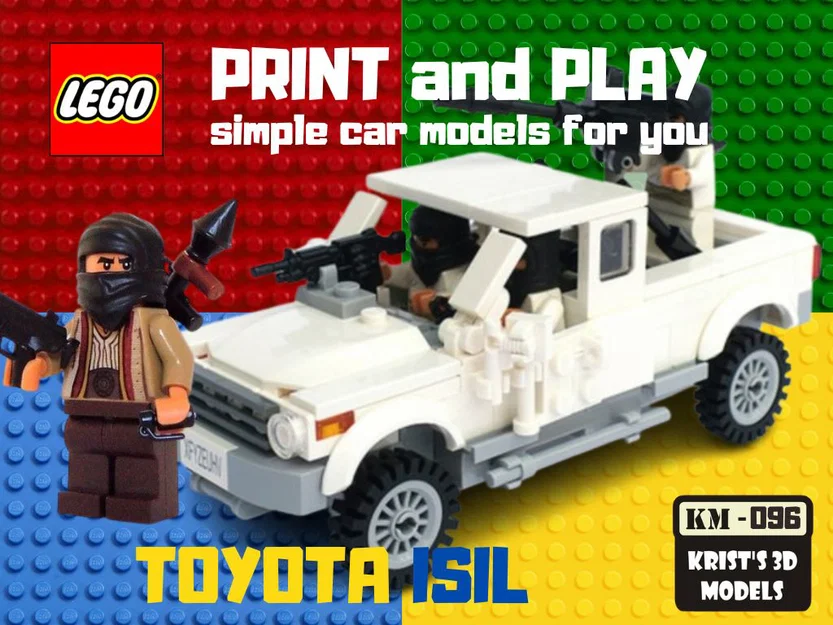 Mô hình xe Toyota phong cách LEGO - Dễ dàng in và lắp ráp 3D - Image 1