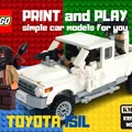 Mô hình xe Toyota phong cách LEGO - Dễ dàng in và lắp ráp 3D - Thumbnail 1