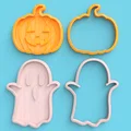 Bộ khuôn cắt bánh cookie hình bóng ma và bí ngô cho mùa Halloween - Thumbnail 1