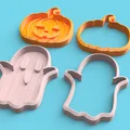 Bộ khuôn cắt bánh cookie hình bóng ma và bí ngô cho mùa Halloween - Thumbnail 2