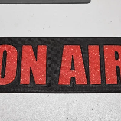 Bảng On Air 2 màu, single extruder