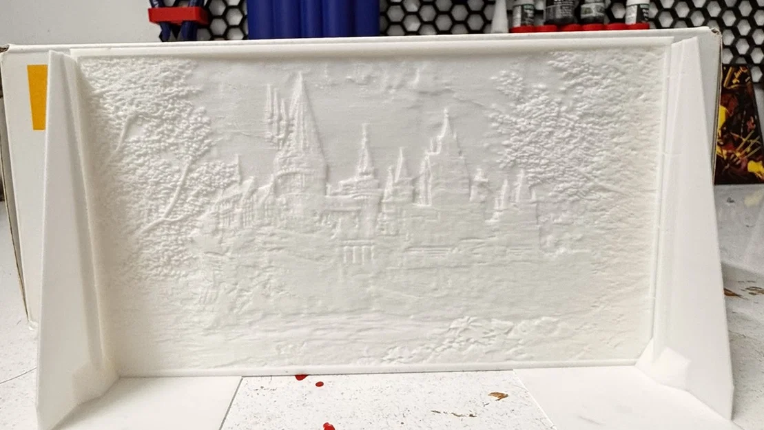 Lithophane Lâu đài Hogwarts (Hogwarts Castle Lithophane) - Image 2