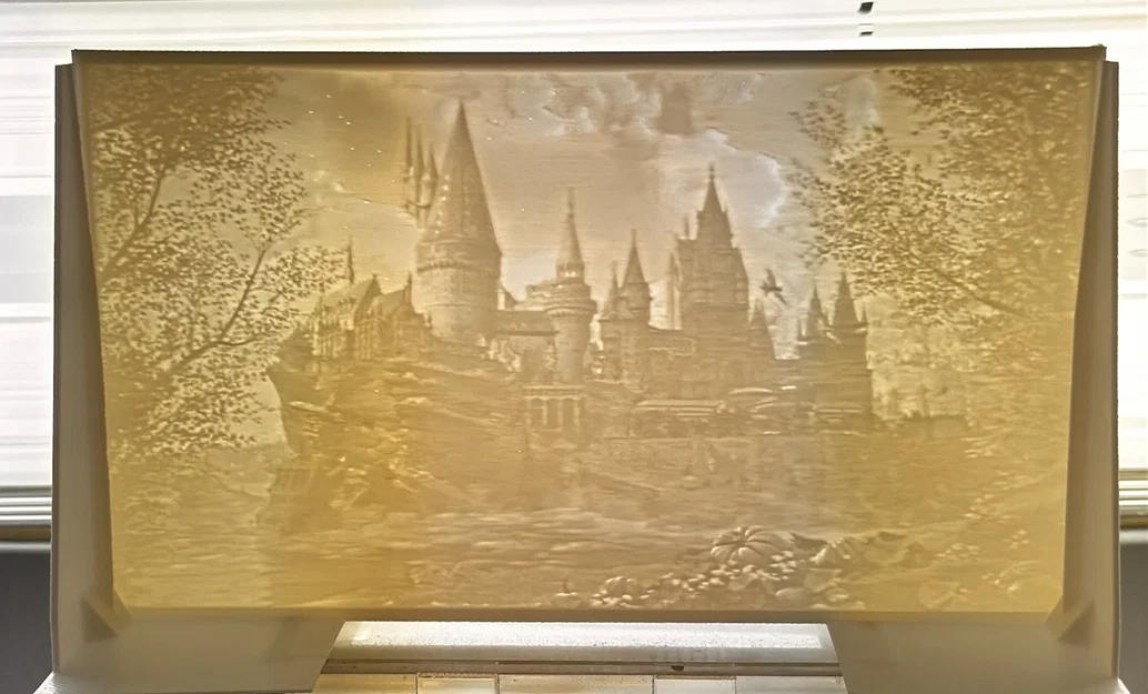 Lithophane Lâu đài Hogwarts (Hogwarts Castle Lithophane) - Image 3