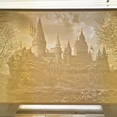 Lithophane Lâu đài Hogwarts (Hogwarts Castle Lithophane)