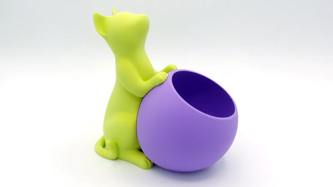 Cat Planter v3 - Multi Part (Chậu mèo v3 - In nhiều phần) - Image 4