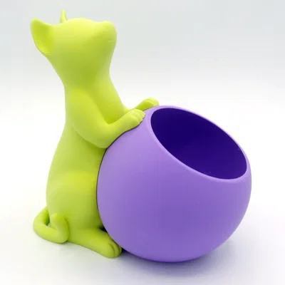 Cat Planter v3 - Multi Part (Chậu mèo v3 - In nhiều phần)