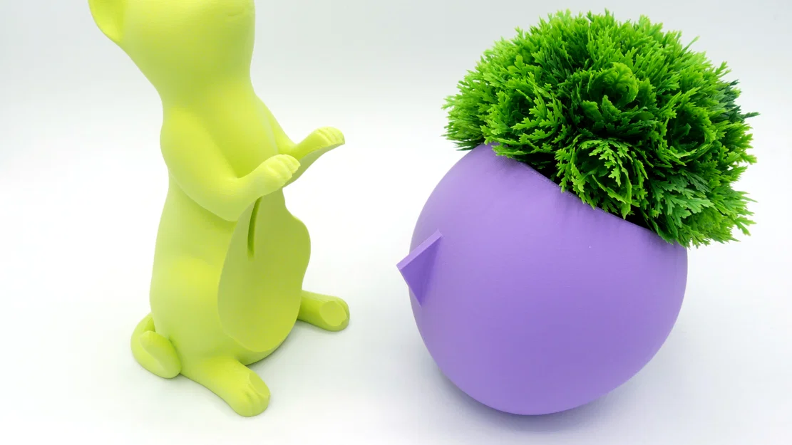 Cat Planter v3 - Multi Part (Chậu mèo v3 - In nhiều phần) - Image 5